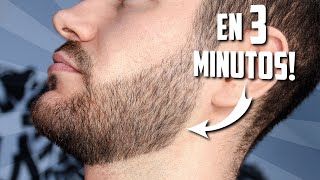 Como ARREGLARTE la BARBA en 3 MINUTOS [upl. by Nnairrek]