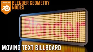 blender addon promotion moving text billboard [upl. by Filomena]