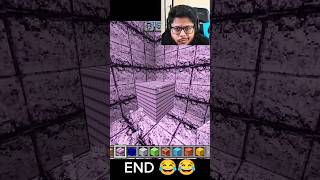 Minecraft Purpur block illusion 😂 ayushplayz minecraft AyushMore [upl. by Innavoig]