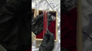 A Quick Unboxing and A Quick Glance at Namiki Urushi Lacqure Vermilion No50 18kt Gold Nib [upl. by Yatnohs336]