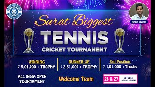 Final Day  All India Open Surat Biggest Tennis Cricket Tournament 2024 [upl. by Ecirahs842]