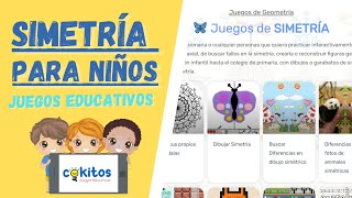 🖌️ SIMETRÍA PARA NIÑOS con Juegos Educativos [upl. by Acirema]