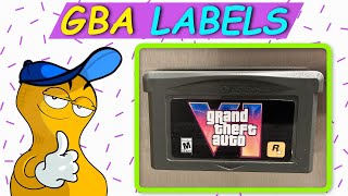 Game Series How to make Gameboy Advance labels [upl. by Anima]