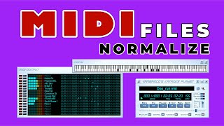 Normalize MIDI files  how to adjust volume on multiple midi Songs [upl. by Roselani305]