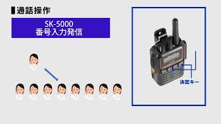 「番号入力発信」携帯型ＩＰ無線機 SK5000 基本操作説明 [upl. by Rusty]