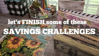 Finishing up some SAVINGS CHALLENGES [upl. by Nett74]