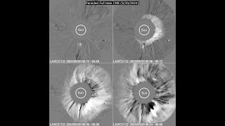 Farsided Halo Coronal Mass Ejection 5202024  SolarHamcom [upl. by Esinereb]