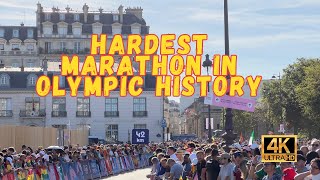 Walk in The Hardest Marathon In The History Of The Olympic Games Paris 2024 Olympics France 🇫🇷 [upl. by Garceau]