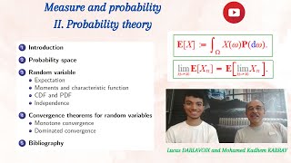 MEASURE AND PROBABILITY 2  Probability theory  Mathematics lecture [upl. by Aicert]