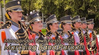 MARAGONDON TOWN FIESTA 2024  MARCHCING BAND PARADE [upl. by Naelopan]