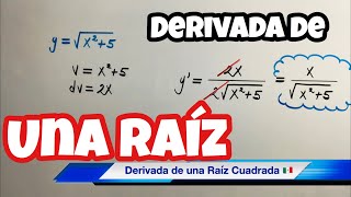 DERIVADA de la Función RAIZ CUADRADA [upl. by Kore]