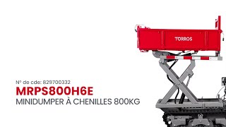 Minidumper à chenilles 800kg  MRPS800H6E  Torros [upl. by Hagerman]