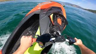 SEA DOO SPARK TRIXX POWER SLIDES LAKE KAL BC [upl. by Ralleigh]