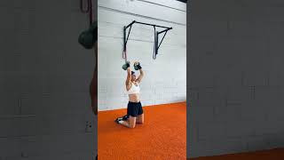 EXPRESS Tall Kneeling Dual Kettlebell Push Press profile [upl. by Eitsym385]