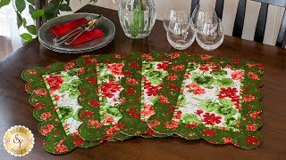 How to Make Scalloped Placemats  A Shabby Fabrics Sewing Tutorial [upl. by Adnael]