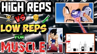 HIGH REPS VS LOW REPS FOR MUSCLE GROWTH 4 SETS OF 5 REPS VS 4 SETS OF 20 REPS  STUDY 🧪👨‍⚕️ [upl. by Raychel]