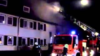 Explosion und Großbrand in Rotenburg  Mehrfamilienhaus in Flammen [upl. by Niroht]