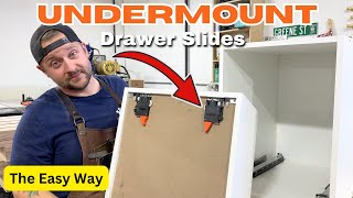 How to Fit Drawers and Install Undermount Drawer Slides  The Easy Way [upl. by Darnoc214]