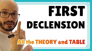 FIRST DECLENSION 🏛️ theory and table of endings ‹ Latin course 14 [upl. by Karel]