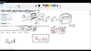 2022 AMC 12B Problem 9 [upl. by Theron]