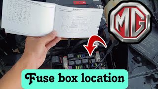 MG Fuse box location [upl. by Aidnis673]