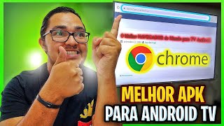 O MELHOR APP 2023  COMO INSTALAR QUALQUER APK NA TV SMART ANDROID TV BOX GOOGLE CHROME STICK [upl. by Philippa]