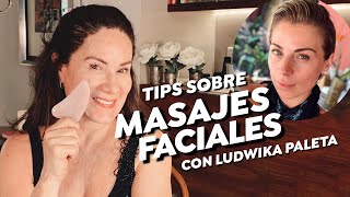 LUDWIKA PALETA nos da sus TIPS de MASAJES FACIALES Gua Sha  Rodillo  I Gloria Calzada Puro Glow [upl. by Ettegdirb355]