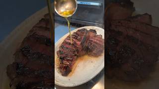 The PORTERHOUSE FOR TWO in the making from Amber Steakhouse in Greenpoint Brooklyn NYC DEVOURPOWER [upl. by Burgwell]