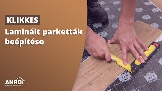 Laminált parketták beépítése Click rendszerű SPC vinyl parketta lerakási útmutató [upl. by Plossl]