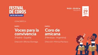 Voces para la convivencia España  Coro de Amicana Argentina [upl. by Fidellia]