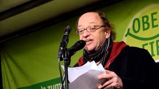 Klaus Hemmerle  157 Montagsdemo gegen Stuttgart 21  21012013 [upl. by Ihcur]