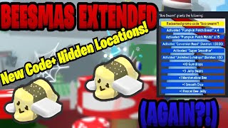 Beesmas extended  New Code and hidden items  Bee Swarm Simulator Update [upl. by Haikan837]