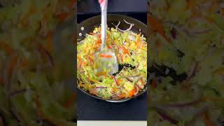 Veggie Egg Fried Rice 🤔🍳 VeggieFriedRice EggFriedRice ChineseFood [upl. by Aenat]