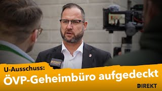 COFAGUAusschuss deckt ÖVPGeheimbüro auf Interview mit Christian Hafenecker FPÖ [upl. by Ayit]