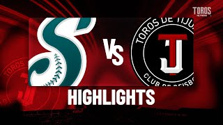 HIGHLIGHTS Saraperos de Saltillo vs Toros de Tijuana 18 julio J1 [upl. by Ashraf953]