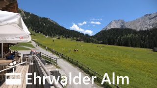 AUSTRIA Ehrwalder Alm hikingski area amp cable car in Tyrol 4K [upl. by Eeneg]