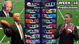 US Presidents Predict Week 18 of the NFL Season [upl. by Singhal795]