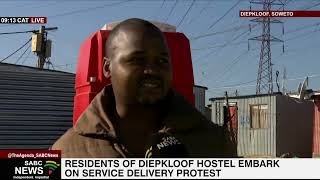 Diepkloof Protest  Hostel residents decry poor state of service delivery [upl. by Aronow164]