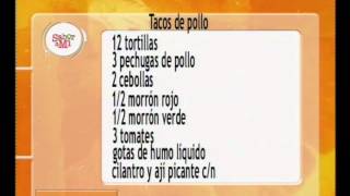 Sabor a mi  Recetas Tortillas Mexicanas y Tacos de Pollo [upl. by Gusty]