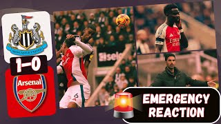 🚨🚨EMERGENCY MATCH REACTION Newcastle 1  0 Arsenal IS THE TITLE HOPES OVER🚨🚨 [upl. by Ahsratan]