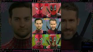 SpiderMan Tobey Maguire Vs Deadpool Wade WilsonTikTok Challenge Marvel Humor shorts YouTube [upl. by Frodi761]