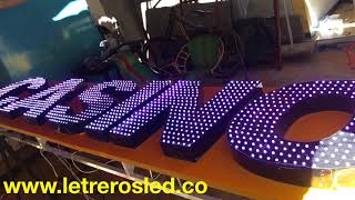 LED Pixel Casino Aviso Letrero Inteligente [upl. by Chemar]