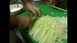 slicing cabbage [upl. by Welford]