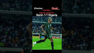 Benin vs Nigeria Africa Cup Of nations nigeria benin football goal [upl. by Ispep880]