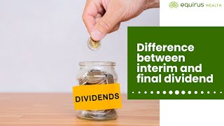 Difference between interim and final dividend [upl. by Itra]