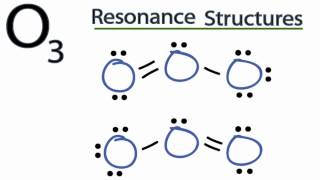 O3 Resonance Structures Ozone [upl. by Yuri861]