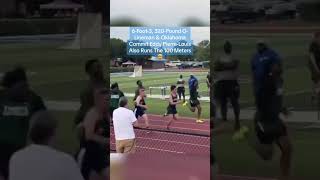 320Pound Oklahoma OLineman Commit Eddy Pierre Louis Also Runs 100 Meters In Track 🤯 shorts [upl. by Netloc]