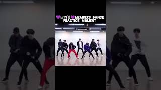 💜ᗷTS⟭⟬💜members dance practice moment 😍😍😍 shortsfeed shorts kpop bts [upl. by Peirce]