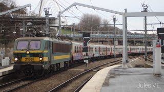 Trains en gare de LiègeGuillemins 2 Partie 12 Décembre 2022 [upl. by Jerrol]