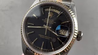 Rolex Day Date TRIDOR 18039BIC Italian Language Calendar Vintage Rolex Watch Review [upl. by Ofloda]